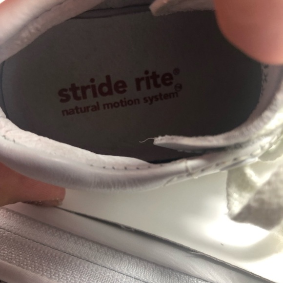 Stride Rite Jamie ll White Leather Baby Shoes Size 3XXW - Picture 8 of 10